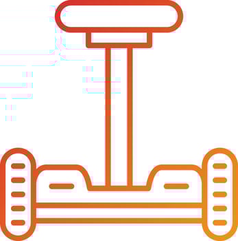 Hoverboard Icon Style vector