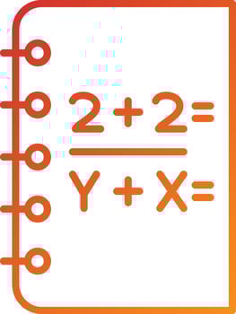 Mathematics Icon Style vector