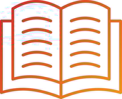 Open Book Icon Style vector