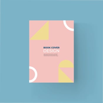 Brochure and book cover design template vector