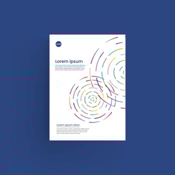 Brochure and book cover design template vector