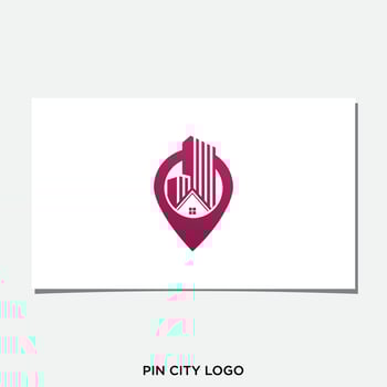 PIN CITY LOGO DESIGN VECTOR