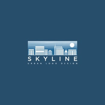 SKYILINE URBAN LOGO DESIGN VECTOR