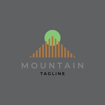 Mountain logo modern vector illustration design