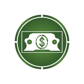 Dollar vector icon background template illustration