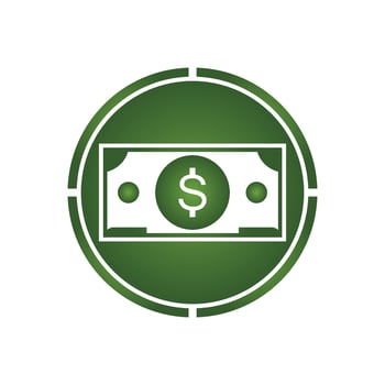 Dollar vector icon background template illustration