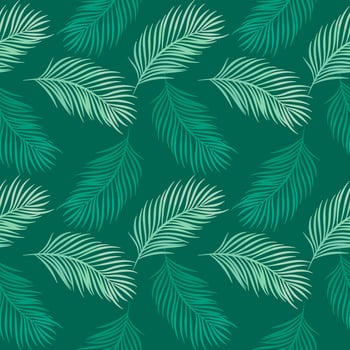 seamless background with leaf pattern vector