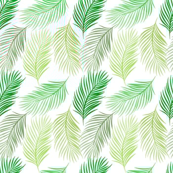 seamless background with leaf pattern vector