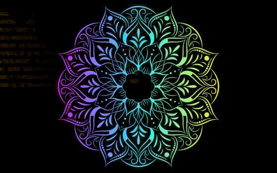 Mandala floral pattern, Vintage decorative elements vector