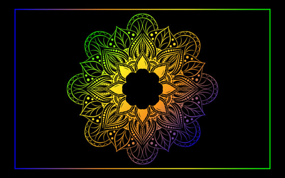 Mandala floral pattern, Vintage decorative elements vector