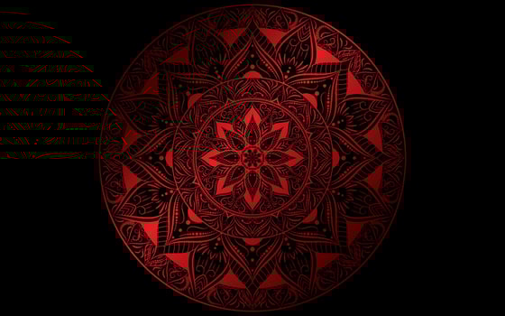 Mandala floral pattern, Vintage decorative elements vector