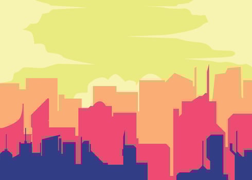 City Building Silhouette vector