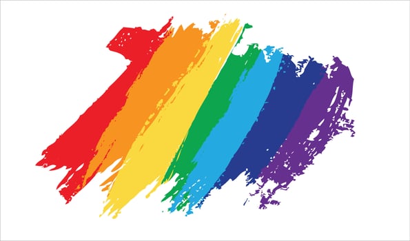 Flag Pride Rainbow Lgbt Lesbian. LGBT concept. Vector illustration.
