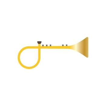 Trumpet music instrument vector icon