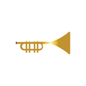 Trumpet music instrument vector icon