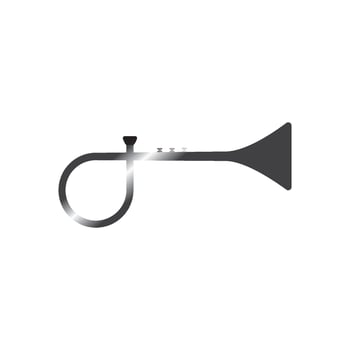 Trumpet music instrument vector icon