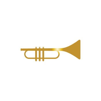 Trumpet music instrument vector icon