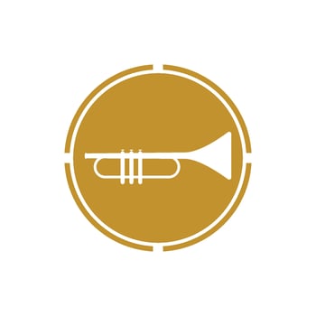 Trumpet music instrument vector icon