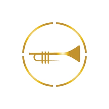 Trumpet music instrument vector icon