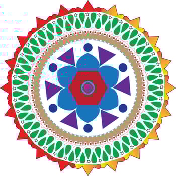 Simple mandala art vector