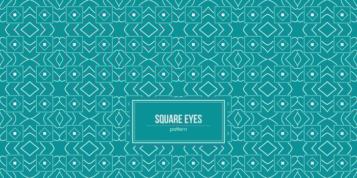 a pattern consisting of a square containing eye-shape vector