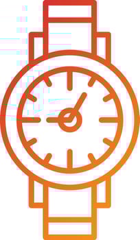 Wristwatch Icon Style vector