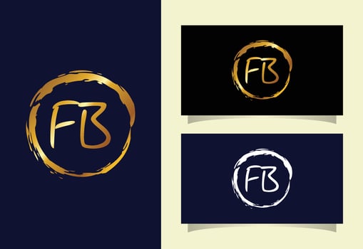 Alphabet letter icon logo FB. Graphic Alphabet Symbol For Corporate Business Identity vector