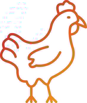 Chicken Icon Style vector