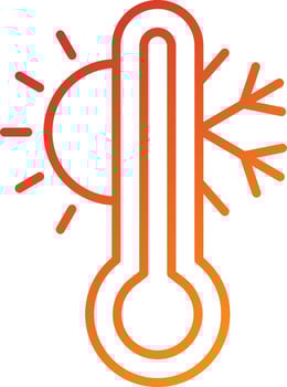 Thermometer Icon Style vector