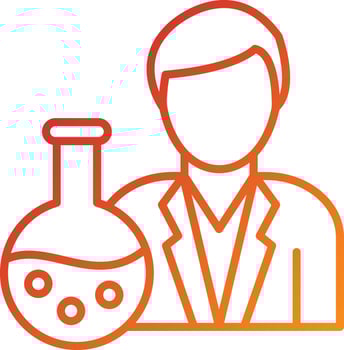 Chemist Icon Style vector