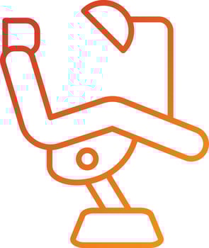 Dental Chair Icon Style vector