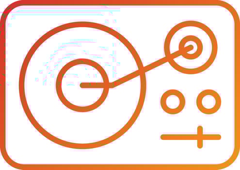 Turntable Icon Style vector