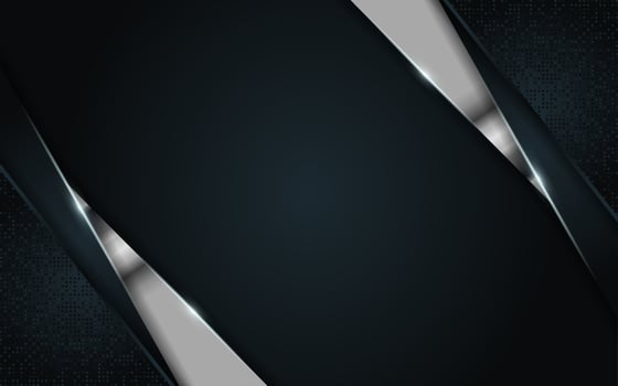 Abstract dark blue combination with silver line glowing vector