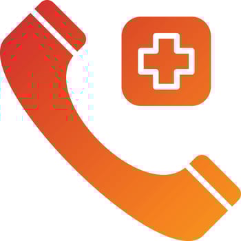 Emergency Call Icon Style vector