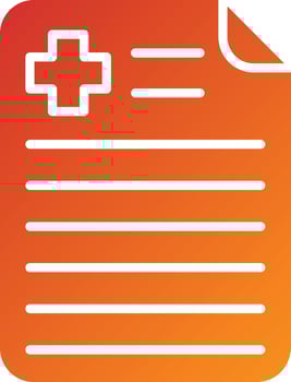 Medical Report Icon Style vector