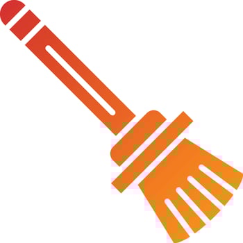 Broomstick Icon Style vector