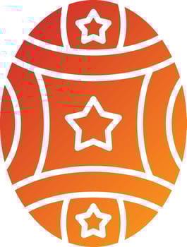 Easter Egg Icon Style vector