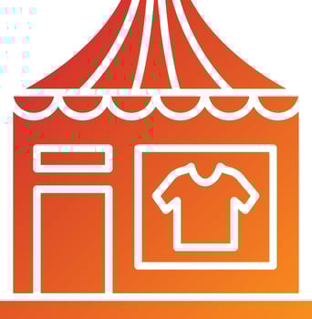 Clothing Store Icon Style vector