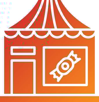 Candy Shop Icon Style vector