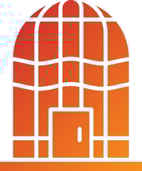 Birdcage Icon Style vector