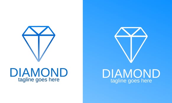 Template logo diamond vector