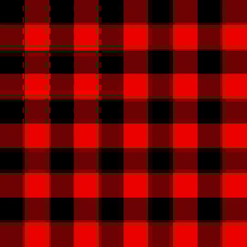 Lumberjack gingham plaid black and red flannel seamless pattern background vector