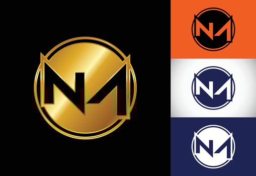 Initial Letter N A Logo Design Vector. Graphic Alphabet Symbol For Corporate Business Identity vector