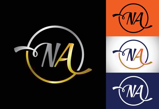 Initial Letter N A Logo Design Vector. Graphic Alphabet Symbol For Corporate Business Identity vector