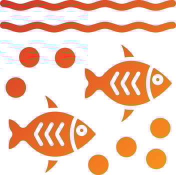 Fishes Icon Style vector