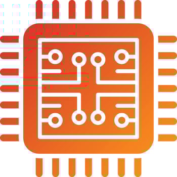 CPU Icon Style vector