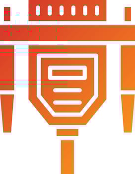 Vga Cable Icon Style vector