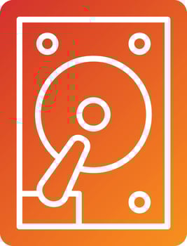 Hard Drive Icon Style vector