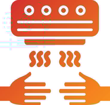 Hand Dryer Icon Style vector