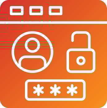 Browser Login Icon Style vector